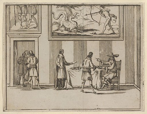 Francesco I d'Este Instructing for Alms to be Given to the Poor, from "L'Idea di un Principe ed Eroe Cristiano in Francesco I d'Este, di Modena e Reggio Duca VIII [...]"