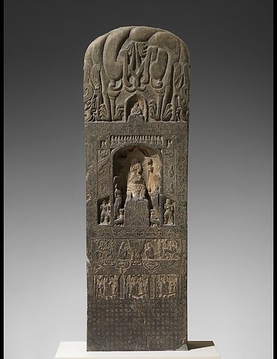Stele commissioned by members of a devotional society
