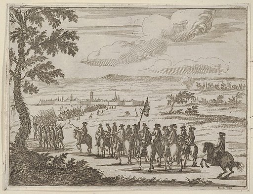 Francesco I d'Este Secures the Fort and the Land to Protect from the German Troops, from "L'Idea di un Principe ed Eroe Cristiano in Francesco I d'Este, di Modena e Reggio Duca VIII [...]"