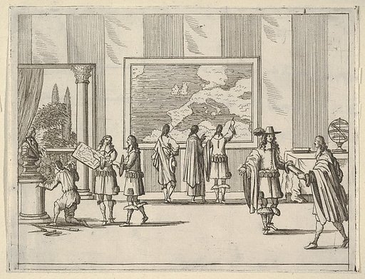 Francesco I d'Este Invites Foreign Scholars to Court, from "L'Idea di un Principe ed Eroe Cristiano in Francesco I d'Este, di Modena e Reggio Duca VIII [...]"