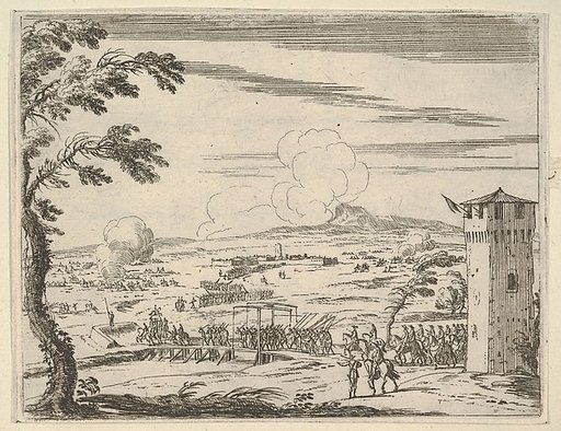 Francesco I d'Este Protects the Piazza di Nonantola Against the Marchesa Mattei with a Small Number of People and a Great Loss of Ecclesiastics, from "L'Idea di un Principe ed Eroe Cristiano in Francesco I d'Este, di Modena e Reggio Duca VIII [...]"