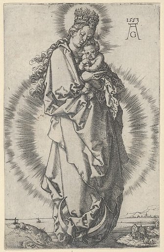 The Virgin and Child on a Crescent Moon