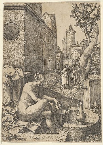 Susanna Surprised by the Elders, from The Story of Susanna
