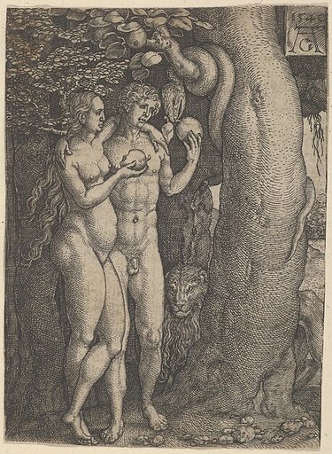 The Temptation of Adam and Eve, from "The Story of Adam and Eve"
