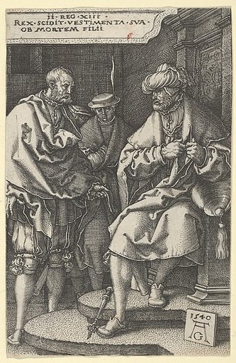 David Tearing His Clothes in Grief, from "The Story of Amnon and Tamar"