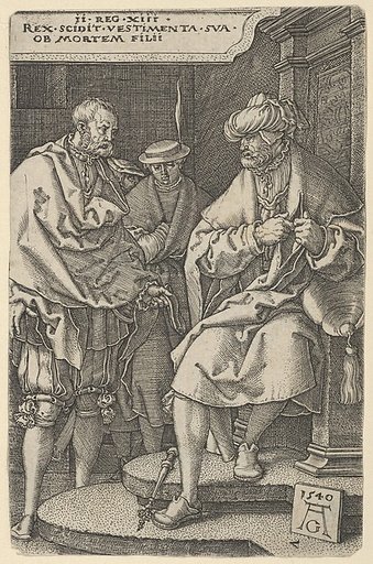 David Tearing His Clothes in Grief