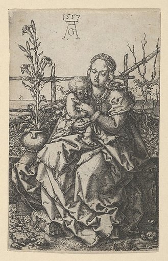 The Virgin and Child on a Grassy Bank