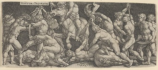 Hector Fighting the Greeks