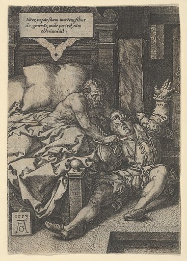 Judge Herkinbald (Archambauld) Stabbing His Nephew