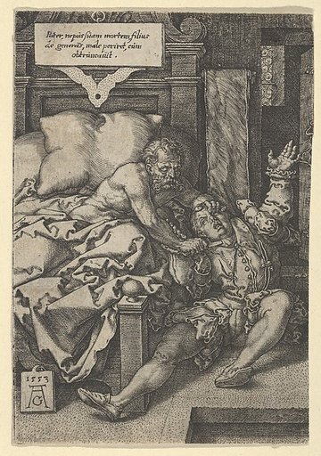 Judge Herkinbald (Archambauld) Stabbing His Nephew