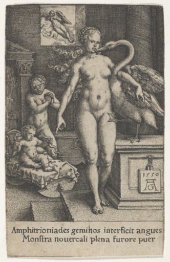 Leda with the Swan and Hercules as a Child, from "The Labors of Hercules"