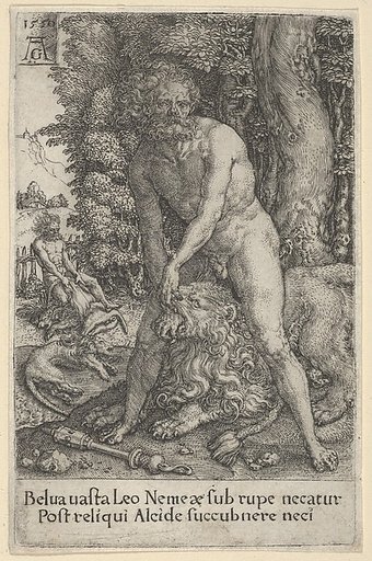The Fight with the Nemean Lion, from The Labors of Hercules