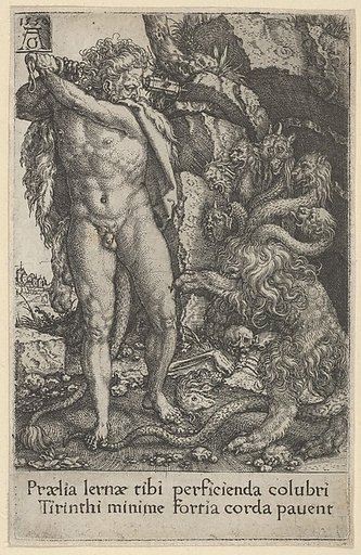 Hercules Fighting the Hydra of Lerna, from The Labors of Hercules