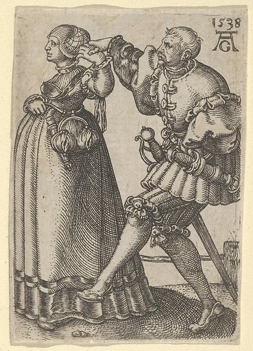 Dancing Couple, with the Male Figure Mid-Step, from "The Small Wedding Dancers"