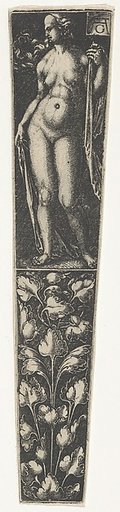 Dagger Sheath with a Nude Woman Above