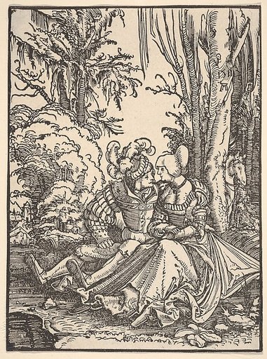 Pair of Lovers in the Forest