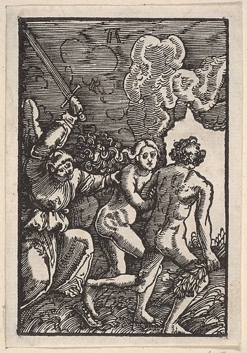 Expulsion from Paradise, from "The Fall and Salvation of Mankind Through the Life and Passion of Christ"