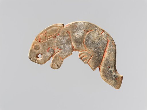 Plaque in the shape of a rabbit
