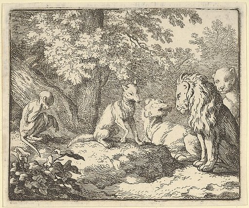 Renard Coninues his False Revelations from Hendrick van Alcmar's Renard The Fox