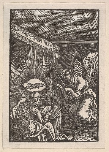 Annunciation, from "The Fall and Salvation of Mankind Through the Life and Passion of Christ"