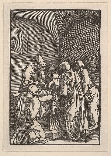 Presentation in the Temple, from "The Fall and Salvation of Mankind Through the Life and Passion of Christ"