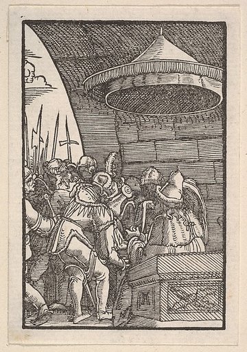 Pilate Washing His Hands, from "The Fall and Salvation of Mankind Through the Life and Passion of Christ"
