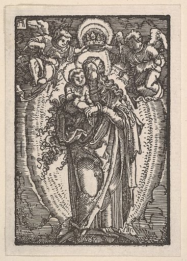 Virgin and Child on a Crescent, from "The Fall and Salvation of Mankind Through the Life and Passion of Christ"