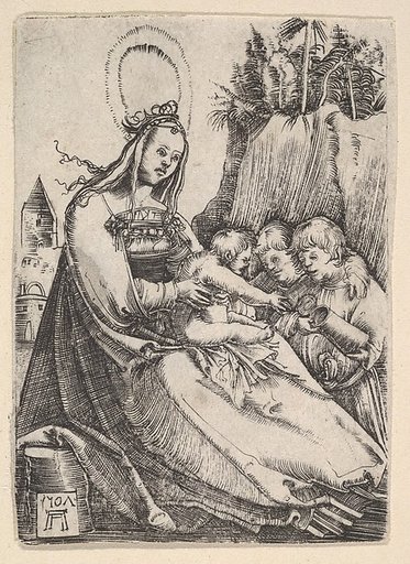 Virgin and Child with Two Boys