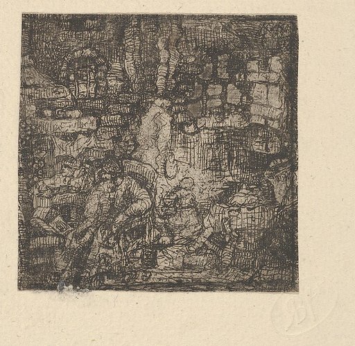 Vieillard Assis Dans un Intérieur (Old Man Seated in an Interior)