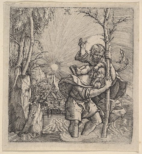 Saint Christopher Carrying the Christ Child