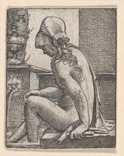 Seated Woman Bathing Her Feet