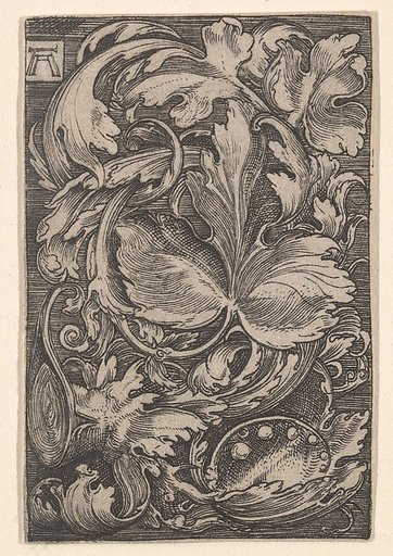 Copy of Leaf Ornament with Lilies of the Valley