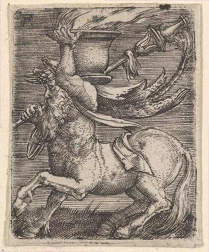 Centaur Carrying a Vase with Fire