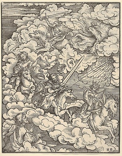 The Apocalyptic Riders, plate 3 from "The Apocalypse"