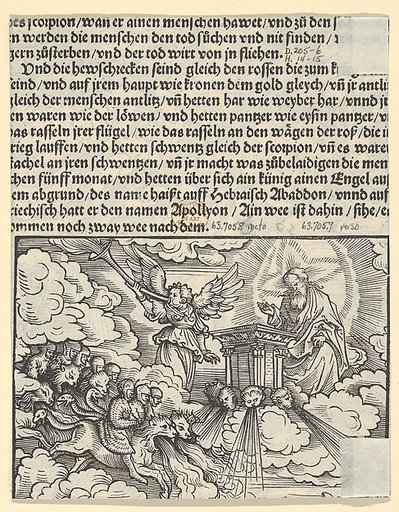 The Destroying Angels (fragment), plate 9 from "The Apocalypse"