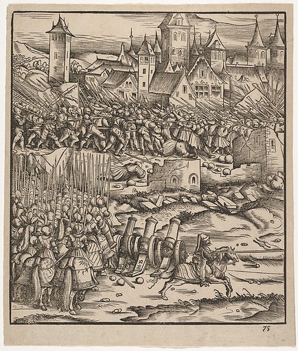 The Battle Near Teramundt (Teremonde), from "Der Weisskunig"
