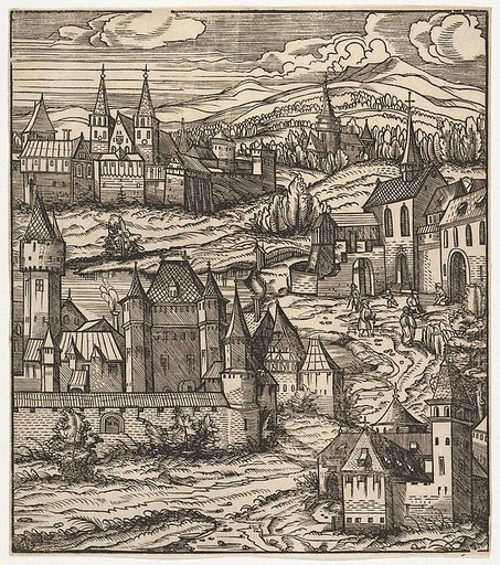 The Splendid Foundation of the Old White King, from "Der Weisskunig"