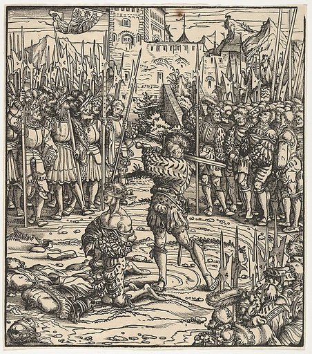 The Execution of the Guardian of Kufstein, from "Der Weisskunig"