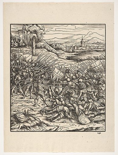 The Battle Near Hulst, from "Der Weisskunig"