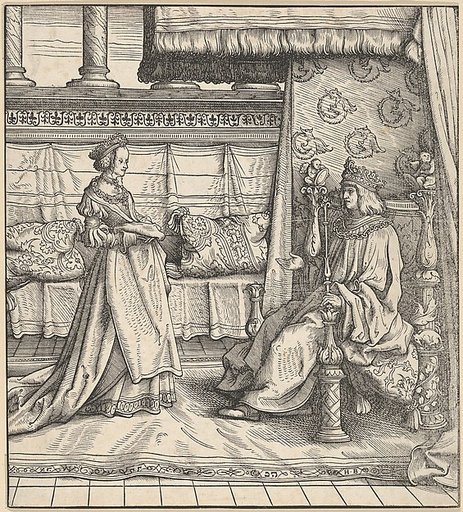 The King of Feuereisen and His Only Daughter, from "Der Weisskunig"