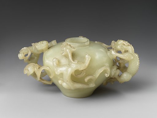Jar with dragon handles