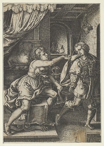 Reverse Copy of Joseph and Potiphar's Wife, from The Story of Joseph