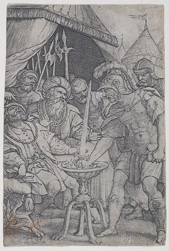 Mucius Scaevola and Porsenna, from "Roman Heroes"