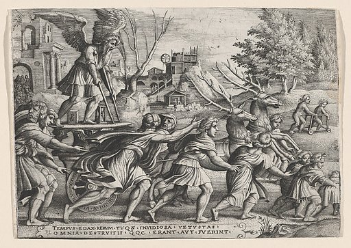 The Triumph of Time on Fame, from "The Triumphs of Petrarch"