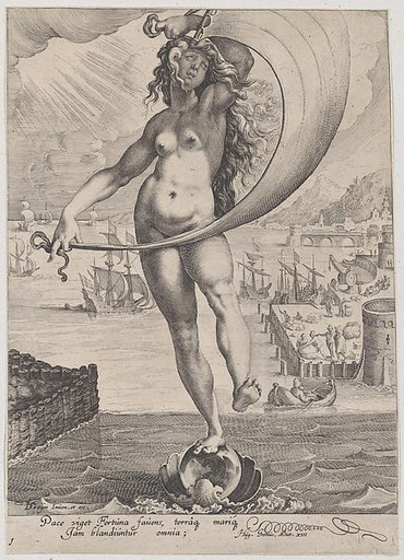 Fortune, plate 1 from "Virtues and Vices"