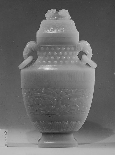 Covered vase