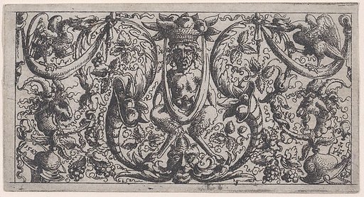 Ornamental Fillet with a Satyr at Centre