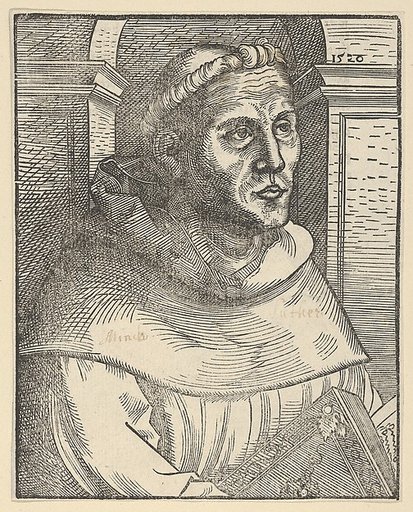 Copy of Luther as an Augustinian Friar, Half Length