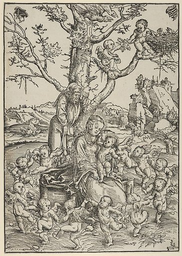The Rest on the Flight to Egypt, with Dancing Angels
