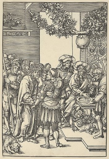 Pilate washing his hands, from The Passion